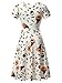 FENSACE Womens Short Sleeves Casual A-Line Halloween Pumpkin Dress, Candy, Medium