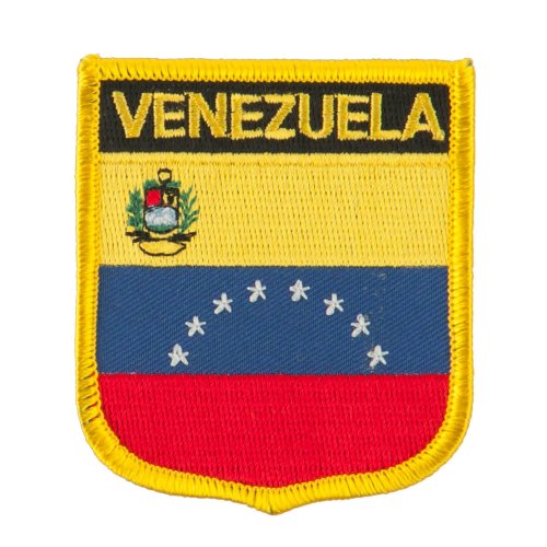South America Flag Embroidered Patch Shield - Venezuela OSFM