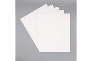 CountryArtHouse Pack of 10 8.5x11 3/16" White Foam Core Backings
