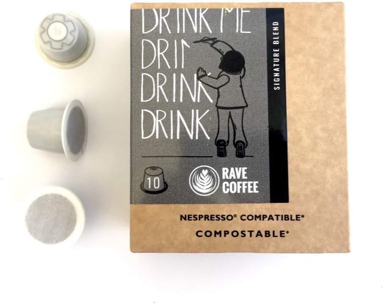 RAVE Coffee Signature Blend - 10 Capsules - Nespresso® Compatible and Compostable