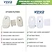 VEVA Premium Vacuum Filter Set with 6 Allergen, 6 Foam, 6 Felt Filters Replacement for Shark Rocket DuoClean Corded UltraLight Vacuum Model HV380, 381, 382, 383 and 384Q