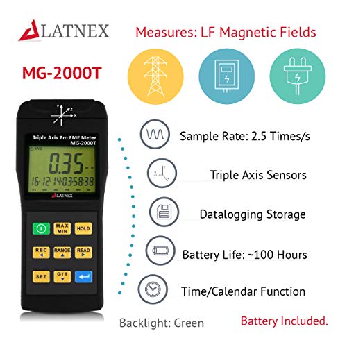 EMI Field Gauss Meter Detector MG2000T Triple Axis