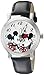 Disney Mickey Mouse Women's W002335 Mickey Mouse and Minnie Mouse Analog Display Analog Quartz Black Watch