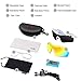 Ewin E01 Polarized Sports Sunglasses with 3 Interchangeable Lenses for Men Women Golf Baseball Volleyball Fishing Cycling Driving Running Glasses(White&Blue)
