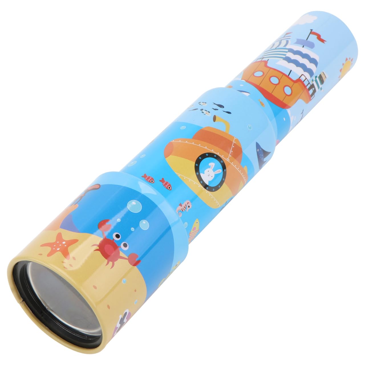 Kisangel Kids Telescope Toy Outdoor Educational Single-Tube Telescope Lightweight Portable Science Experiment Plaything for Children Age 4