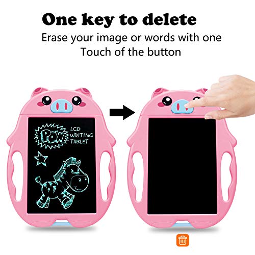 SLHFPX LOFEE Birthday Present for 2-6 Years Old Girl, Boogie Board Magna Doodle for Kids Best Gifts for 5-12 Year Old Boys Girls Writing Tablet Doodle Board for Kids Toddlers Pink