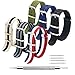 MEGALITH NATO Strap 6 Packs 16mm 18mm 20mm 22mm 24mm Nylon Watch Band Premium Ballistic Zulu Watch Straps for Men Women with Stainless Steel Buckle