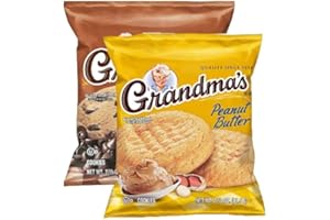 Edge by Body Code Grandma's Cookies 2 Flavor Variety Pack | Chocolate Chip and Peanut Butter | Pack of 18 | A Great Snack for Kids,18 Count