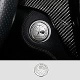 TopDall AMG Interior Auto Start Engine Ignition Button Key Knobs Decals Stickers Emblem Accessories Silver for Mercedes Benz