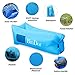 BinDor Inflatable Air Lounger Sofa Air Chair Hammock Bag Couch Lazy Bed Waterproof Pool Float for Travelling, Camping, Hiking,Pool, Beach Parties (Blue)