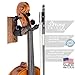 String Swing Violin Hanger Wooden Wall Mount for Home & Studio CC01V-BW2 Hardwood Black Walnut (2 Pack)