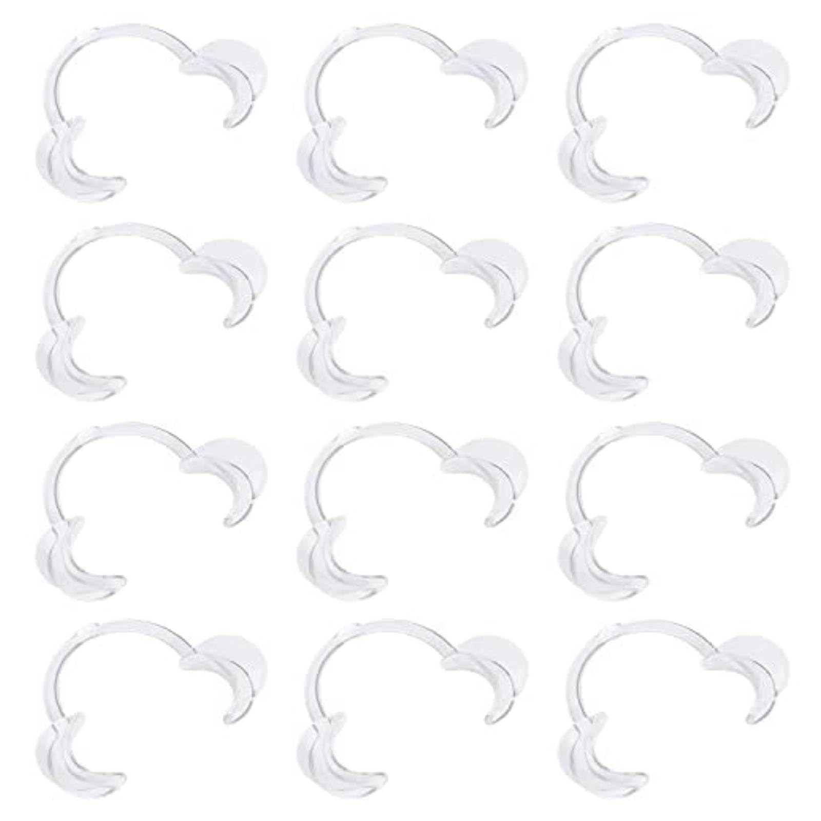 Vicloon Mouth Opener,12 Pcs Dental Mouth Opener,C-Shape Cheek Retractors，Mouthpieces Replacement Cheek Retractors for Open Mouth Game, Dentistry,Teeth Whitening,Suitable for Adults and Kids