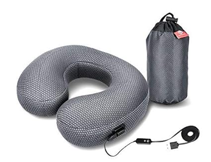 Graphene Times Inflatable Travel Pillow Heated Neck Pillow For