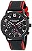 Stuhrling Original Men's 668.01 Monaco Quartz Multifunction Red Accents Leather Watch