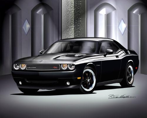 2010 dodge challenger rt poster home