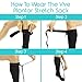 Vive Plantar Fasciitis Stretch Sock - Non Slip Calf Night Relief for Heel, High Arch Pain - Achilles Tendonitis Therapy Foot Support Sleeve Stretcher - Compression Sleeve - Men, Women (L/XL)