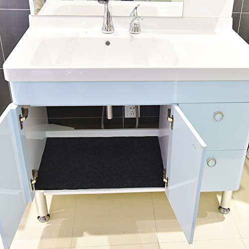 Cabinet Mat (36" x 24")– Premium Under The Sink Mat,Absorbent/Waterproof/Washable/Lightweight/Cuttable – Protects Cabinets, Contains Liquids - Thumbnail 2