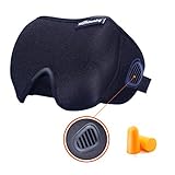 Sleep Mask, Sleeping Mask With Bleeder Vent Eye Mask For Sleep（black）