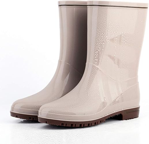 Amazon Sejuc レディース レインブーツ 長靴 おしゃれ レインシューズ レイン ブーツ かわいい レディースレインシューズ 厚底 幅広 3e 軽量 ロング 大きいサイズ 雨靴 痛くない 履き口 ゆったり 農作業 田植 園芸 釣り Sejuc ブーツ ブーティ
