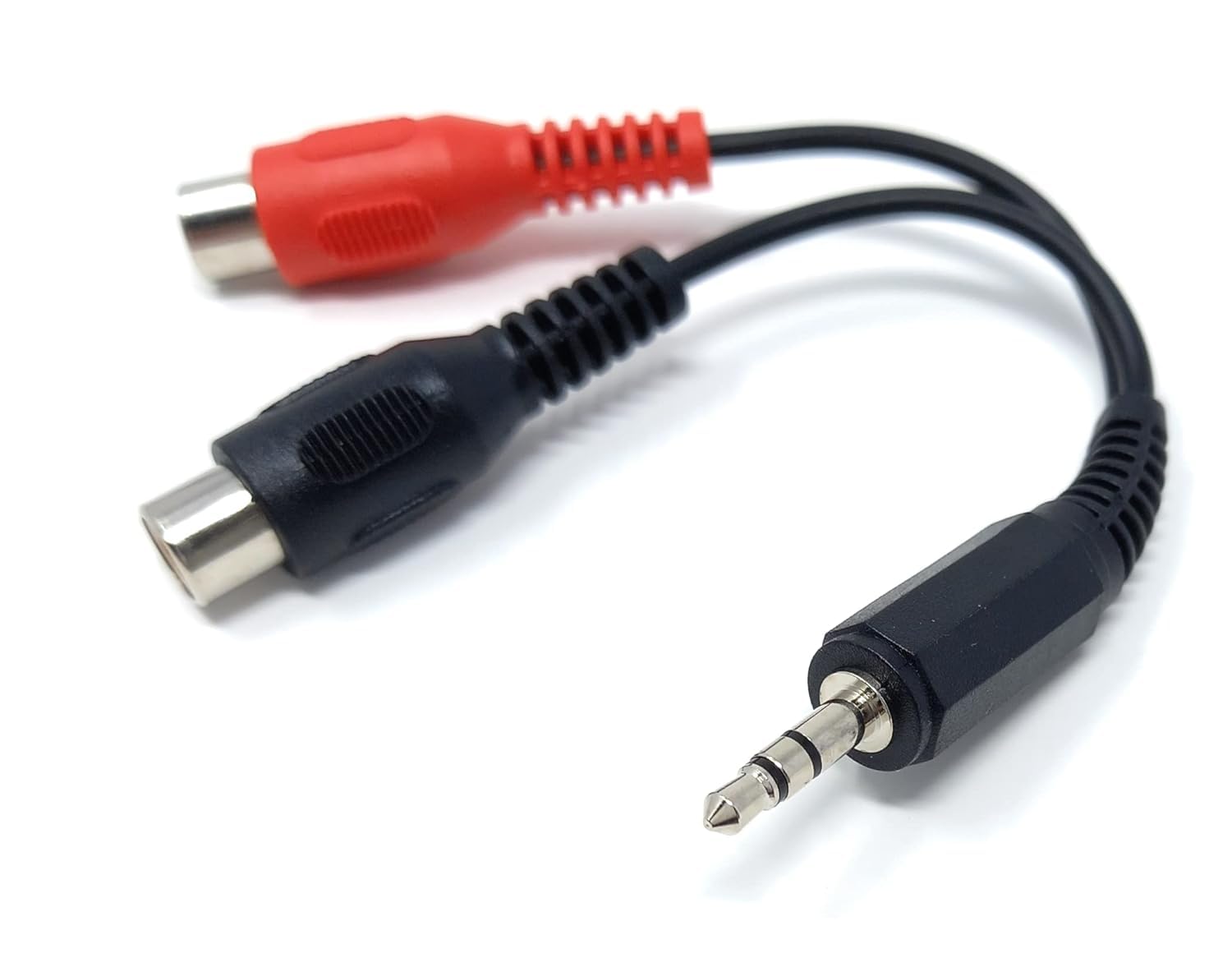 DRUT 20cm 3.5mm Stereo Jack to 2 x phono RCA Sockets, Extension Cable Adapter 0.6ft