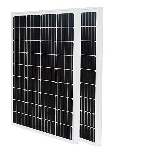ECO-WORTHY 200W Watts 2 Pieces of 100 Watt 12 Volt Monocrystalline Solar Panel