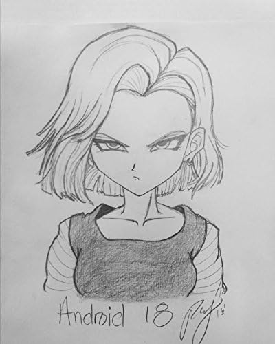 DBZ Android 18 drawing