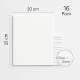 LUFEEMGA 16 Pack 20x25 cm Canvas Panels Acid-Free for Acrylic Oil Painting 8x10 view 3