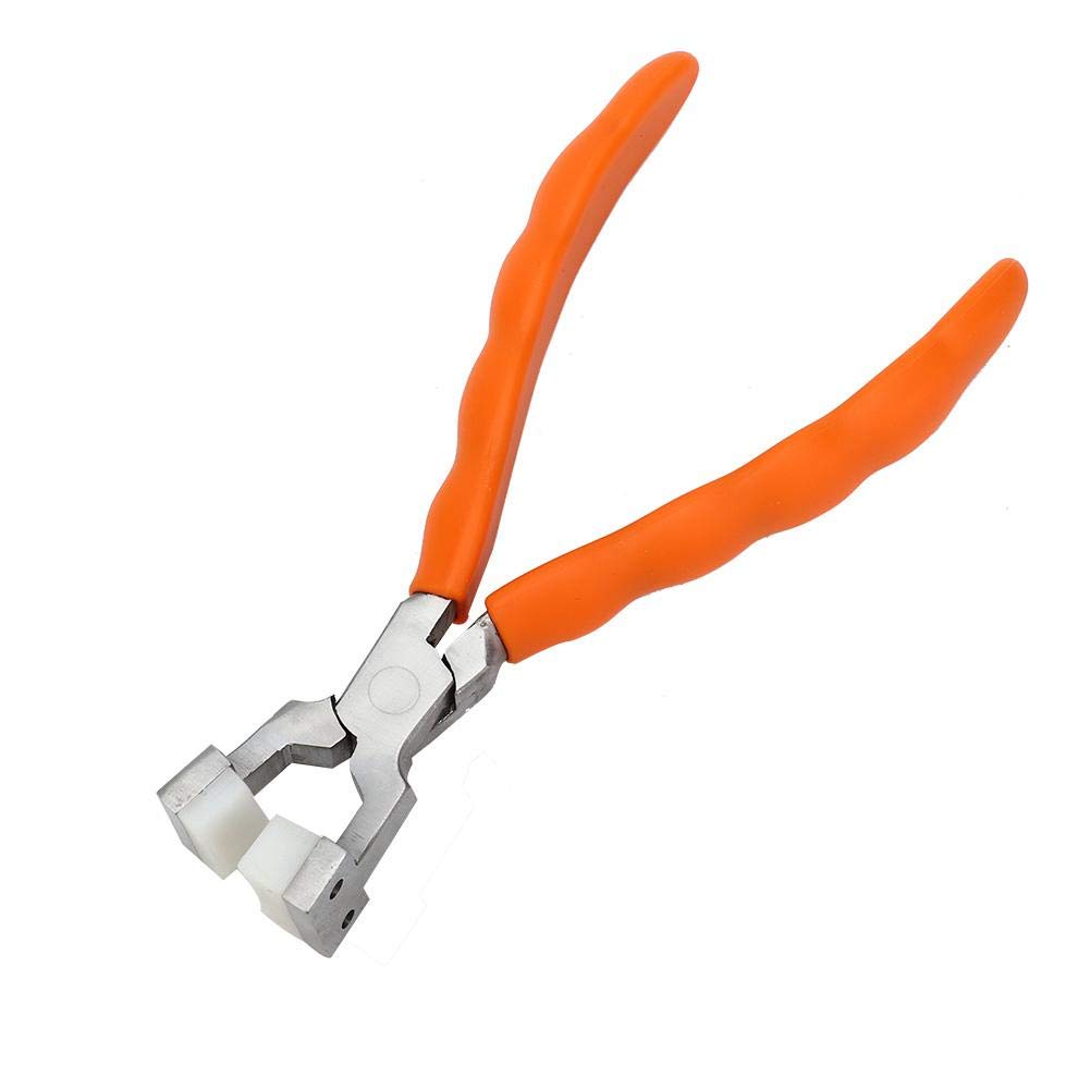 Taidda Nylon Pliers, Nylon Pliers 2 Types Double Flat&Round Nylon Jaw Pliers Bracelet Jewelry Making Tool wtih Anti-Slip Handle for Bending or Shaping Eyewire D