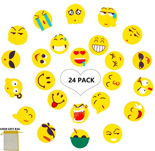 Emoji fridge magnets- 24 set perfect funny decor magnetic for map…