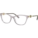 Versace VE3293-593 Eyeglass Frame TRANSPARENT GREY w/DEMO LENS 55mm