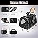 GORILLA GRIP Pet Cat Carrier for Cats or Small Dogs, Animals Up to 15lbs, Soft Sided Collapsible Travel Bag for Puppy Dog or Kitty, Comfortable Carry for Airport Traveling