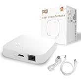 MOES ZigBee 3.0 &amp; Bluetooth &amp; Mesh Hub Only Support Tuya Device Work with Smart Life App, Intelligent Bridge Wired Smart Home Gateway Voice Control via Alexa, Google Home, 2.4GHz WiFi
