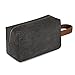 Kattee Mens Travel Toiletry Bag Canvas Cosmetic Makeup Organizer Shaving Dopp Case (Dark Gray)