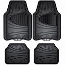 Armor All 78840 Black Rubber Floor Mat - 4 Piece