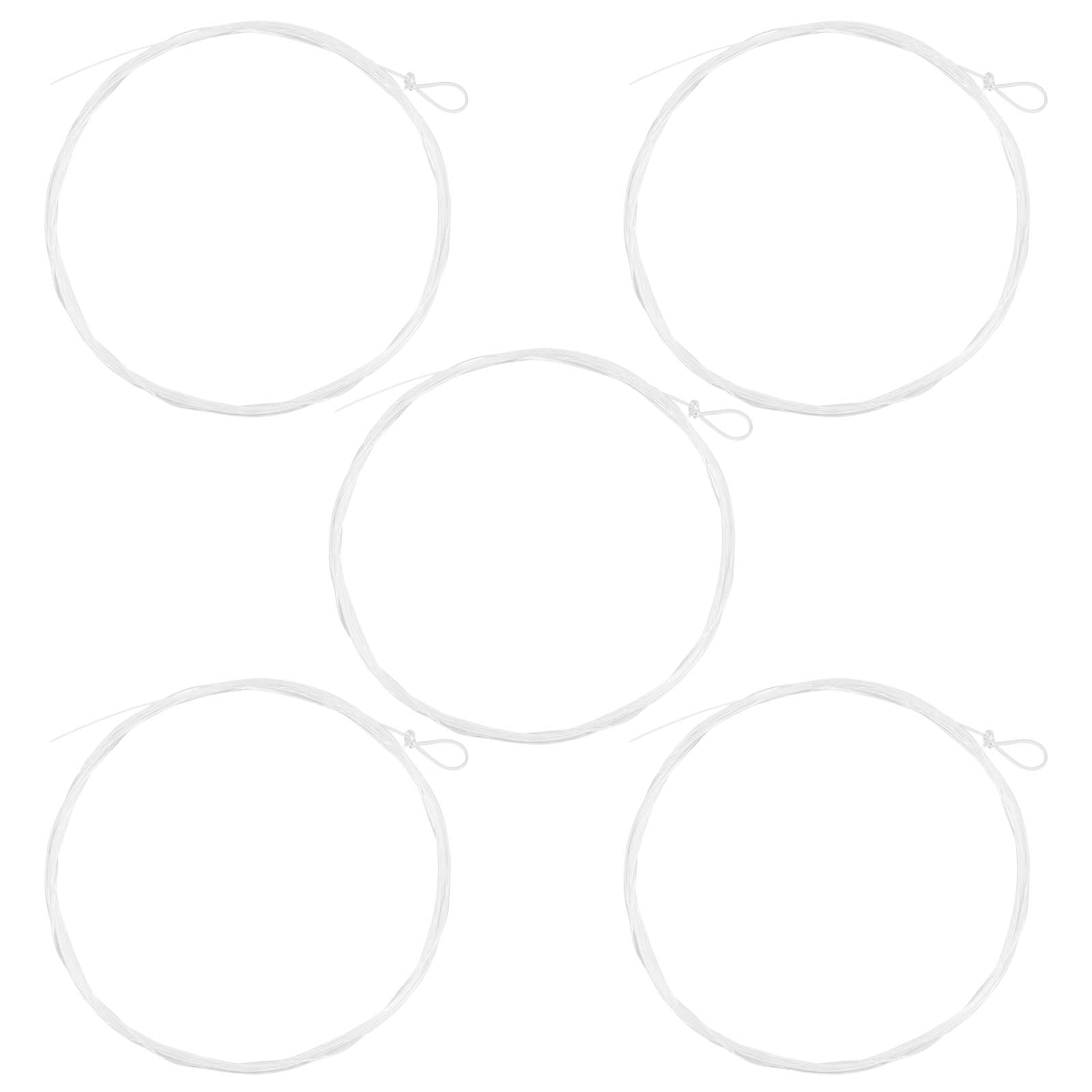 The Lord of the Tools Pack of 5 Fly Fishing Tapered Leader Fly Taper Line Leader Fly Fishing Line with Pre-tied Loop for Freshwater Fishing, 5X 9FT