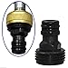 Mascarello High Pressure Wands Washer Sprayer Water Hose Nozzle Hydro Jet Power Washer Wand Car Windows Cleaning Sprayer Tools Garden Hose Universal Connector with A Curved Bellows and 2 Nozzle.