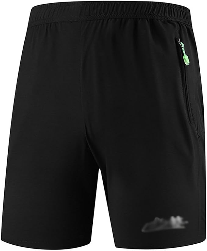 Byqny Herren Sportliche Freizeit Kurze Hosen Mit Reißverschlusstaschen