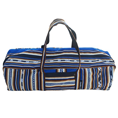 Yoga Mat Bag - Full Zip, Handmade, Large, Zip-pocket, Exercise Yoga Mat Bag (5 colors) (Blue)