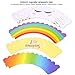 Konsait Unicorn Party Supplies Unicorn Cupcake Toppers and Wrappers(24Pack), Unicorn Cupcake Topper Horn and Ears Double Sided for Kids Girls Rainbow Themed Unicorn Birthday Party Favors Decorations