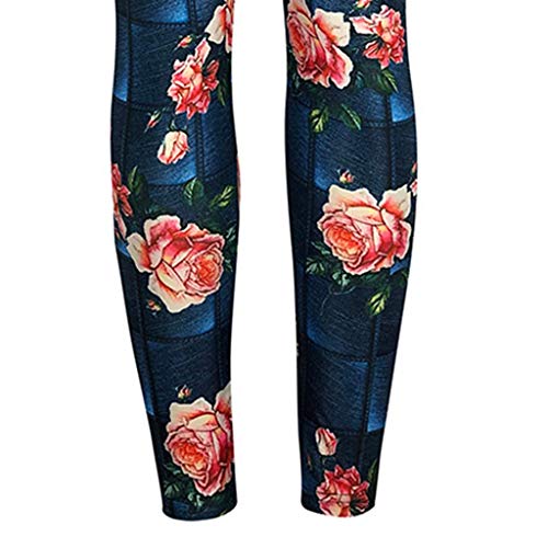 Todaies Women Lightning Workout Leggings Fitness Sports Gym Running Yoga Athletic Pants (S, Blue)