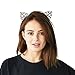 DRESHOW 3 Pack Crystal Cat Ears Headbands Rhinestone Kitty Ear Hair Band Cosplay Accessories for Women Girls