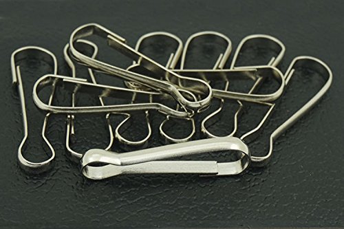 ( Pack of 10 Pcs ) Metal Flag Pole Clip Snaps Hook Flag Pole Attachment For Pet Dog /Rat Hammocks/Bird Cage/Jewelry/Toy/Fishing Tool/Backpack Lanyard Snap Clip Hooks
