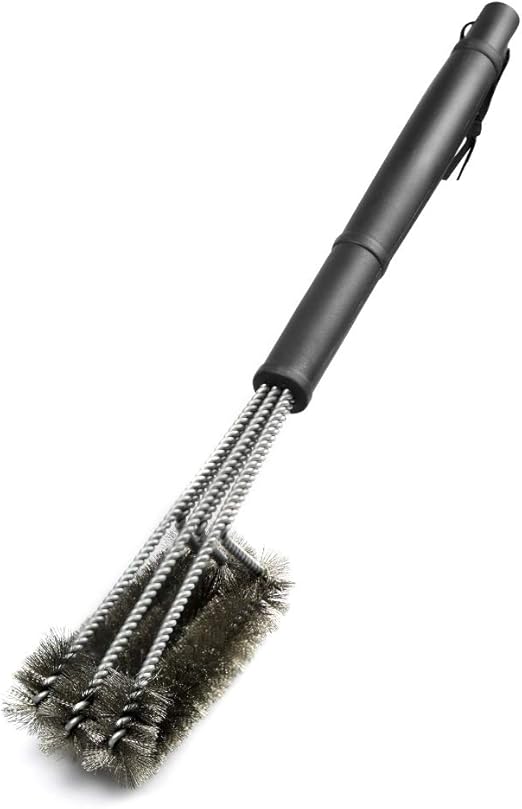 Amazon Co Jp バーベキューブラシ Rlana 最新改良グリルブラシ qコンロブラシ q用掃除ブラシ 強力清潔 防錆 ステンレス製 q Brush q後片付け 鉄板 焼き網 qに適 鉄板クリーナー ザル 食器 鍋 焼き 洗い 焦げ落とし ホビー