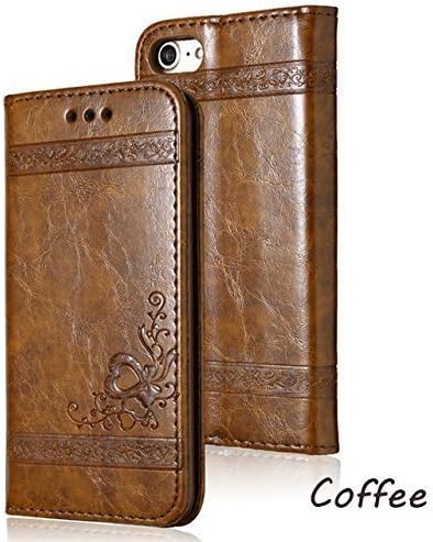 Leather Flip Phone Magnetic Case For iPhone X 6 6S 7 8 Plus 5 5S SE For Samsung Galaxy S6 S7 Edge S8 Plus Retro Card Slot Phone Cover