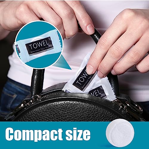 LOVEINUSA Compressed Towels Bulk, 360PCS Mini Coin Tissues Portable Towel Tablets Disposable Travel Towel for Camping Hiking Toilet Paper