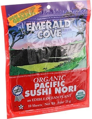 Great Eastern Sun Sushi Nori, Tstd, 10 Count  (Pack of 6)