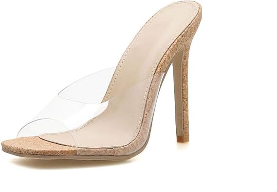 high heel jelly sandals