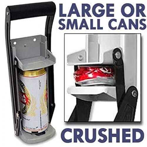 Beer Tin Can Crusher,16oz Bottle Opener, Wall Mounted Recycling Tool with Grip Handle, Kitchen Supplies, Pressure tanker