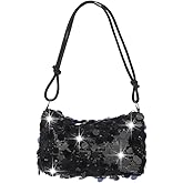 Octwine Evening Clutch Purse for Women Sparkly Sequin Handbag for Wedding Party Club Prom Crossbody Shoulder Bag