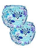 Tuga Girls Reusable Swim Diapers 2-PACK, UPF 50+ Sun Protection Swimsuit